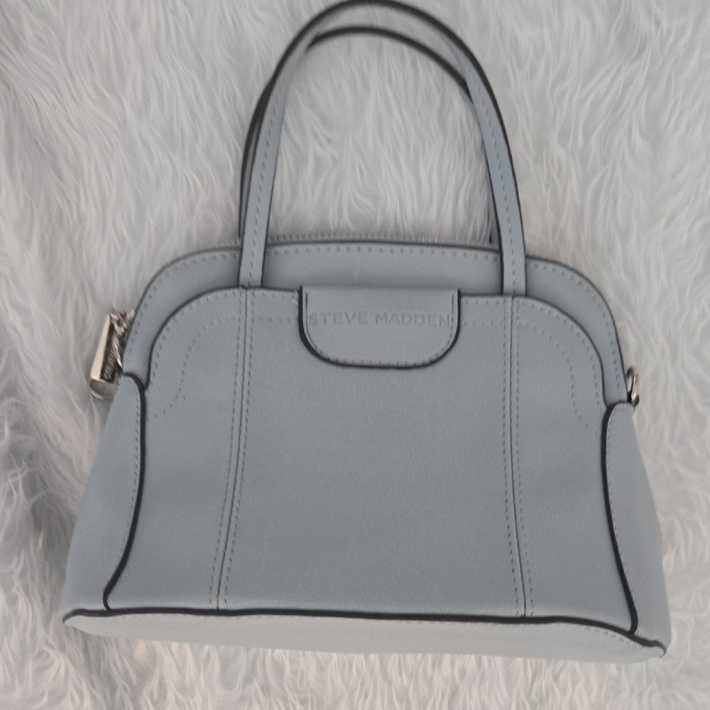 Steve Madden Blue Satchel Bag with‎ Structured Design